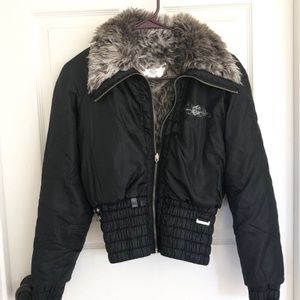Rocka Wear Faux Fur Lined Puffer Jacket